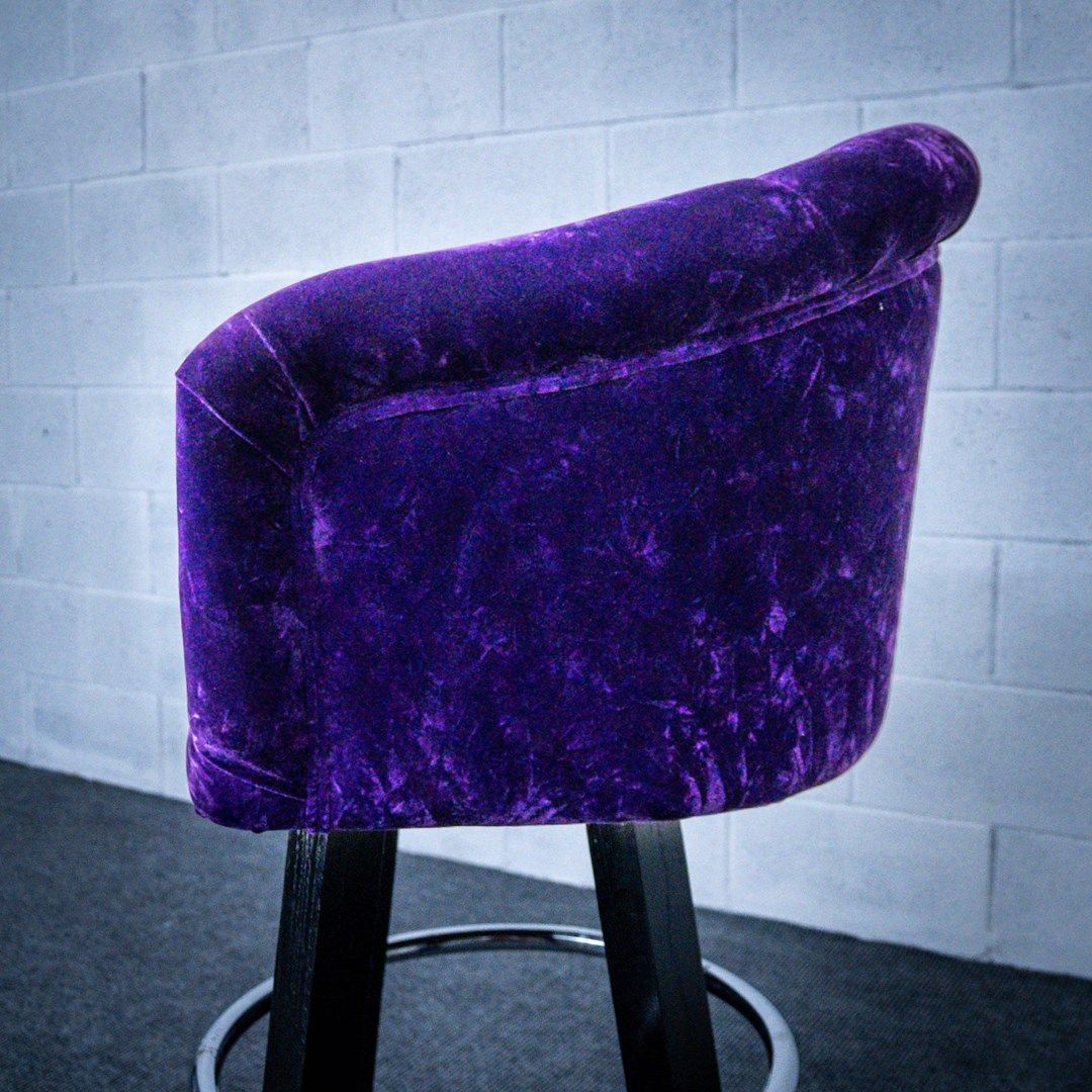 side view of bar stool