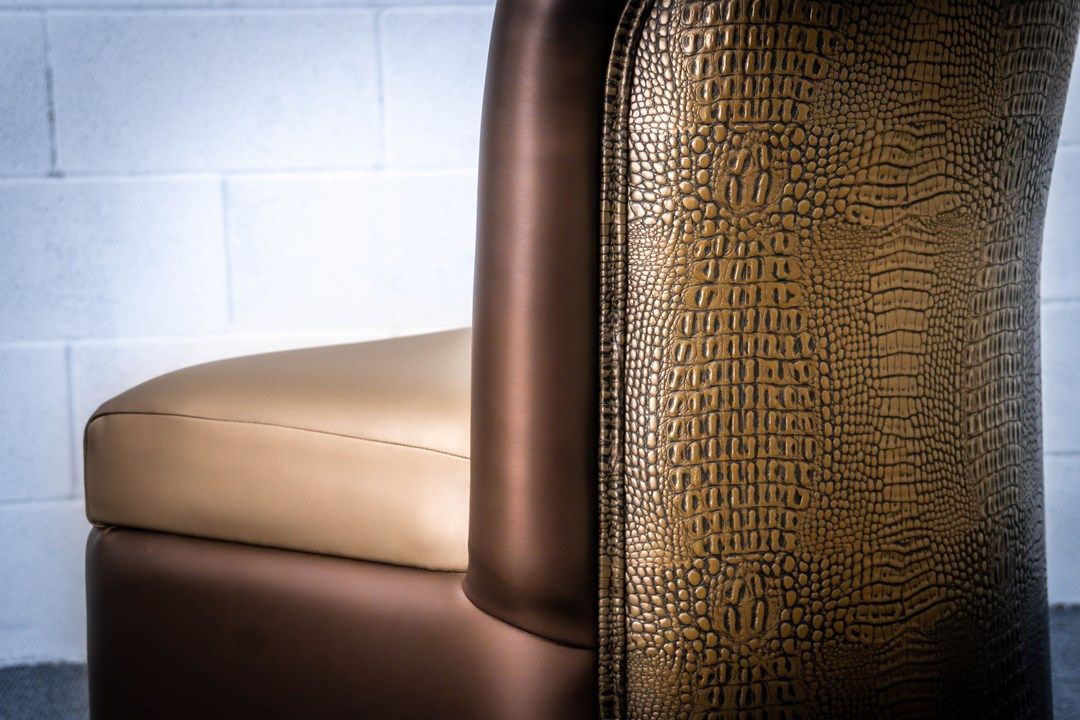 bar restaurant dining chair back close up