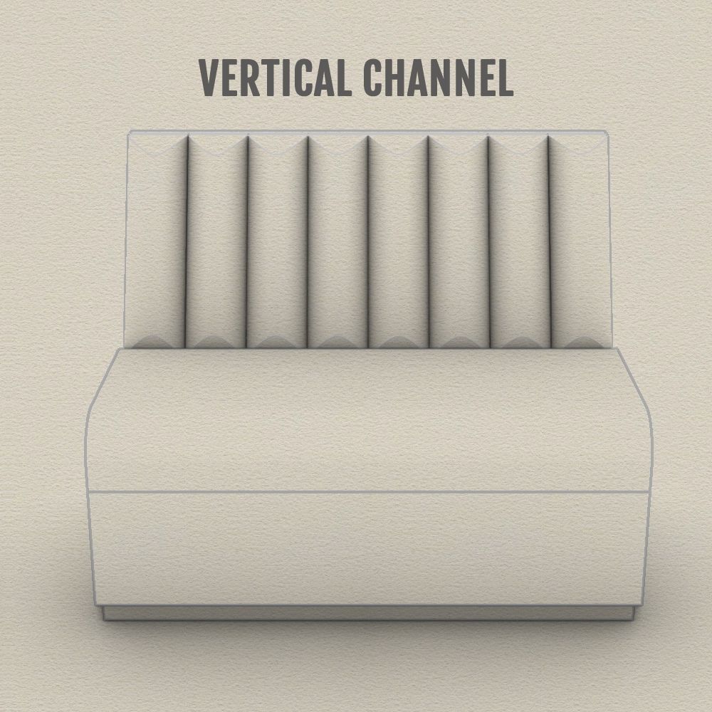 nightclub modular private couch option vertical channel